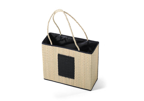 CPOT - Natural Sedge Bag with Braid Ears Pattern A