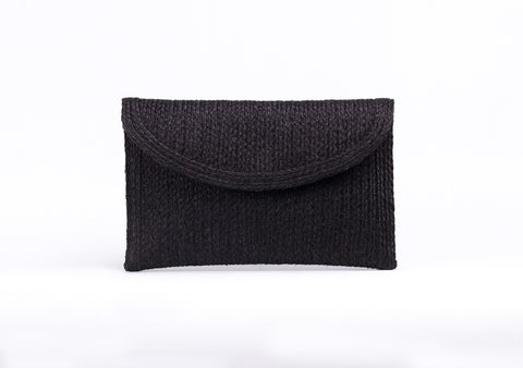 Bangkok Craft - Sisal Clutch Bag (Black)